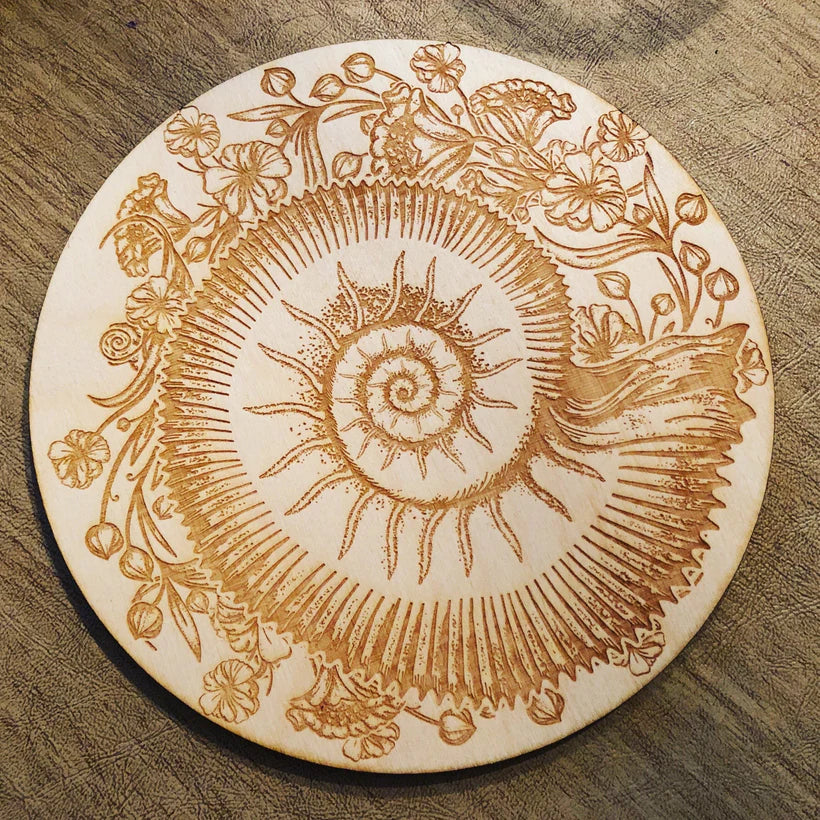 Ammonite Crystal Grid